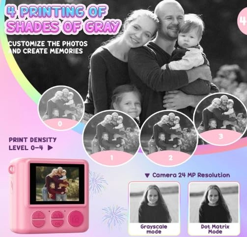 Instant Print Camera - 1080P 32GB