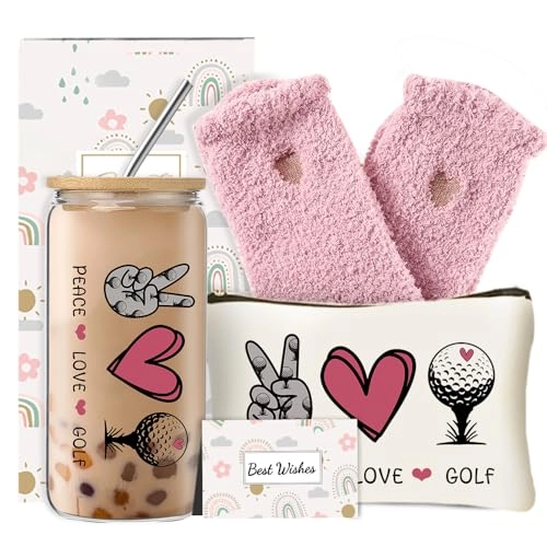 Glass Cup + Makeup Bag + Socks + Greeting Card
