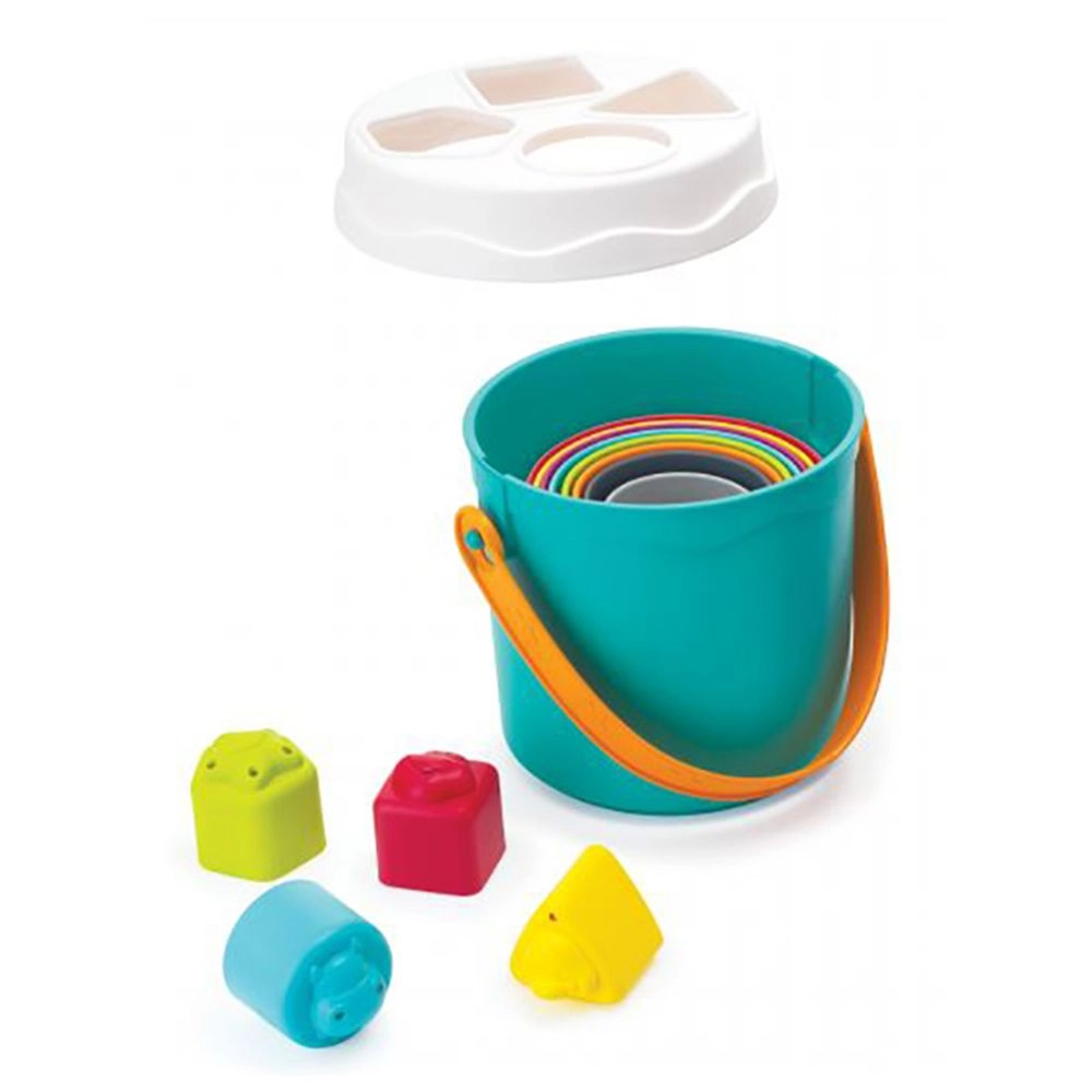 Shape Sorting Stack N Nest Buckets - Suitable for 6 months & above 14 pieces