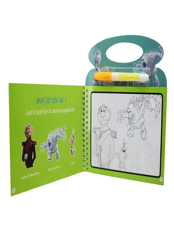 Ice Princess Theme Reusable Magic Water Painting Book - 1Pc