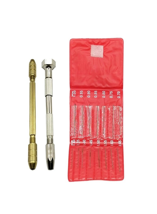 Micro HSS High-Speed Steel Drill Bit Set - 15pcs 0.3mm-1.0mm