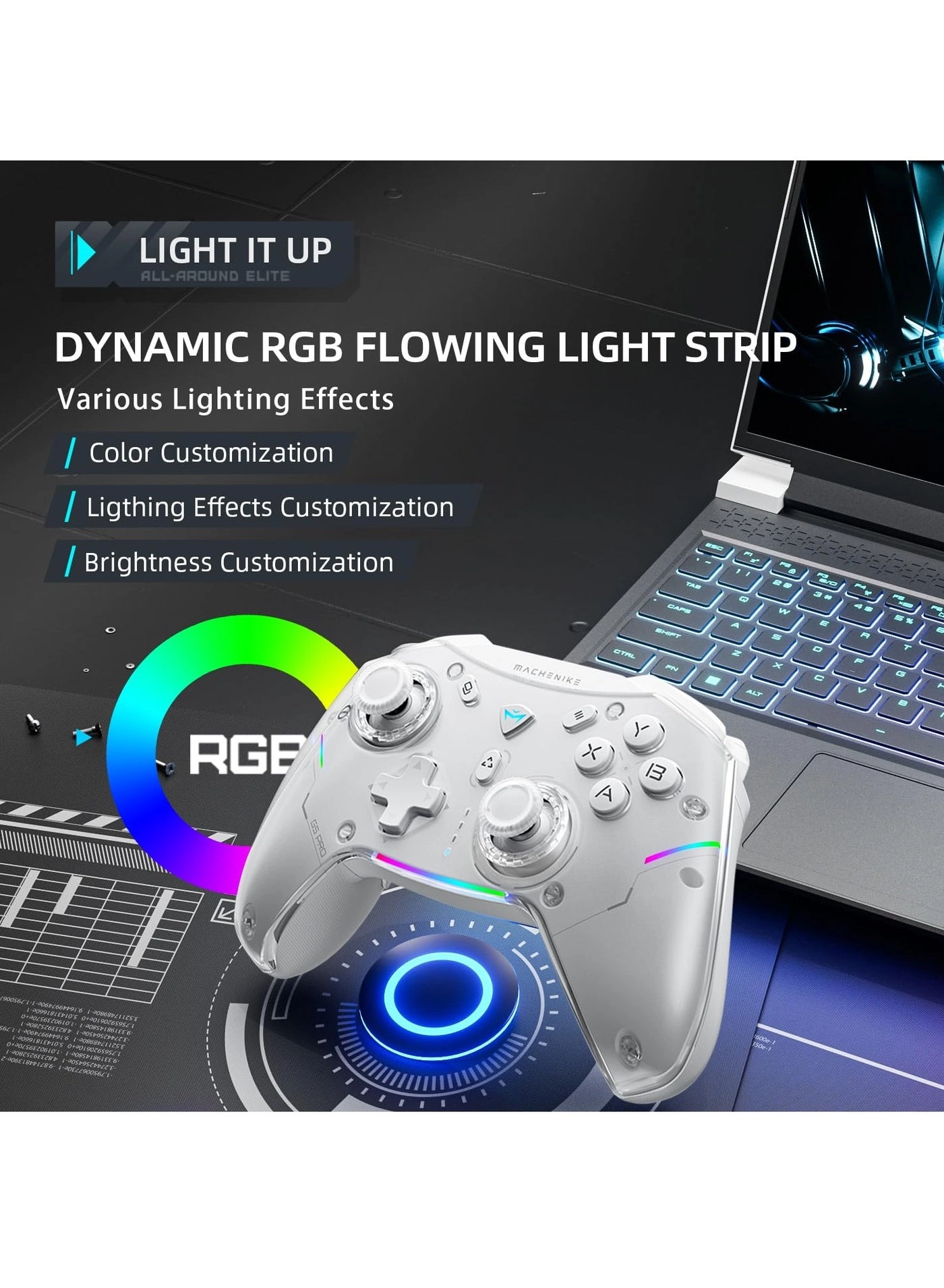 G5 Pro - White PC, NS, iOS, Android, TV Box