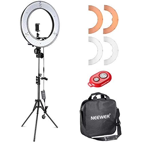 LED Ring Light and Light Stand - 12-inch Inner 14-inch Outer