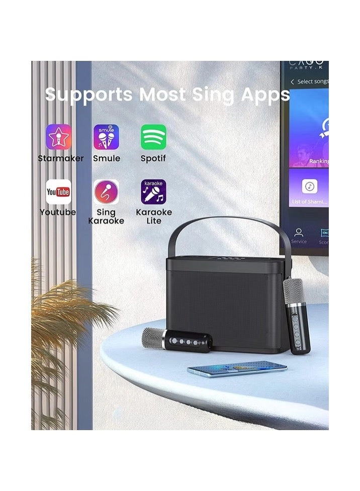 Wireless Karaoke Machine - 2 Microphones