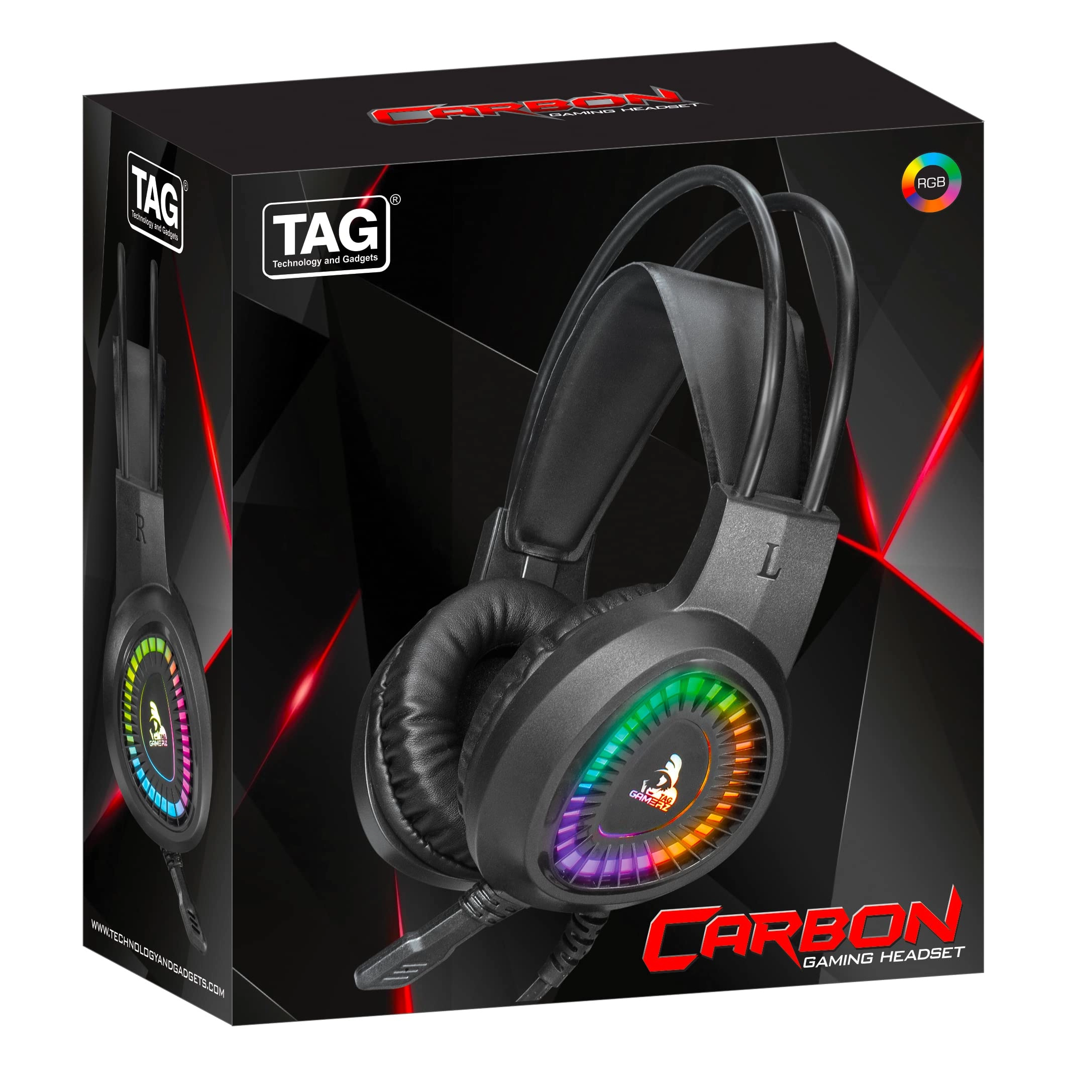 TAG Gamerz Carbon Wired Headset
