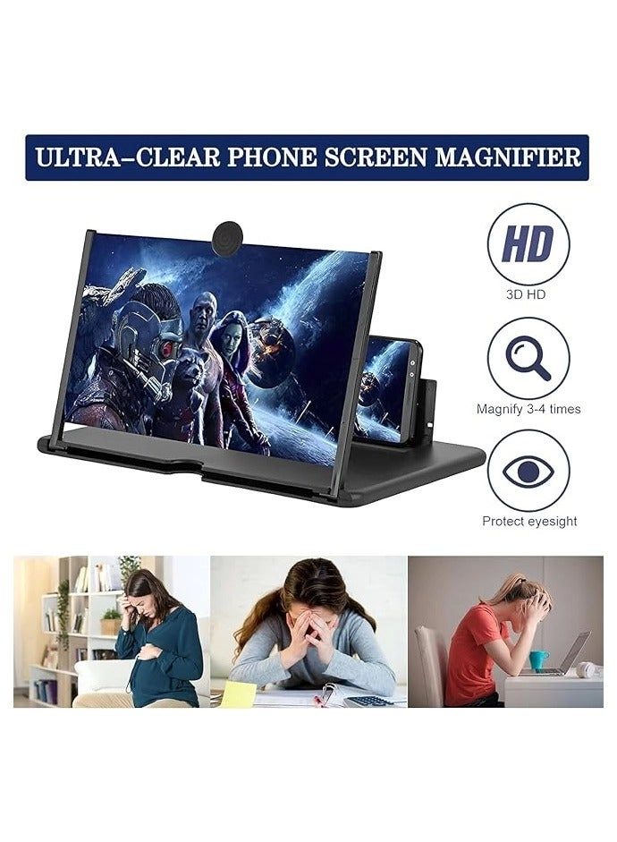 Screen Magnifier - Foldable 16" 3D for All Smartphones