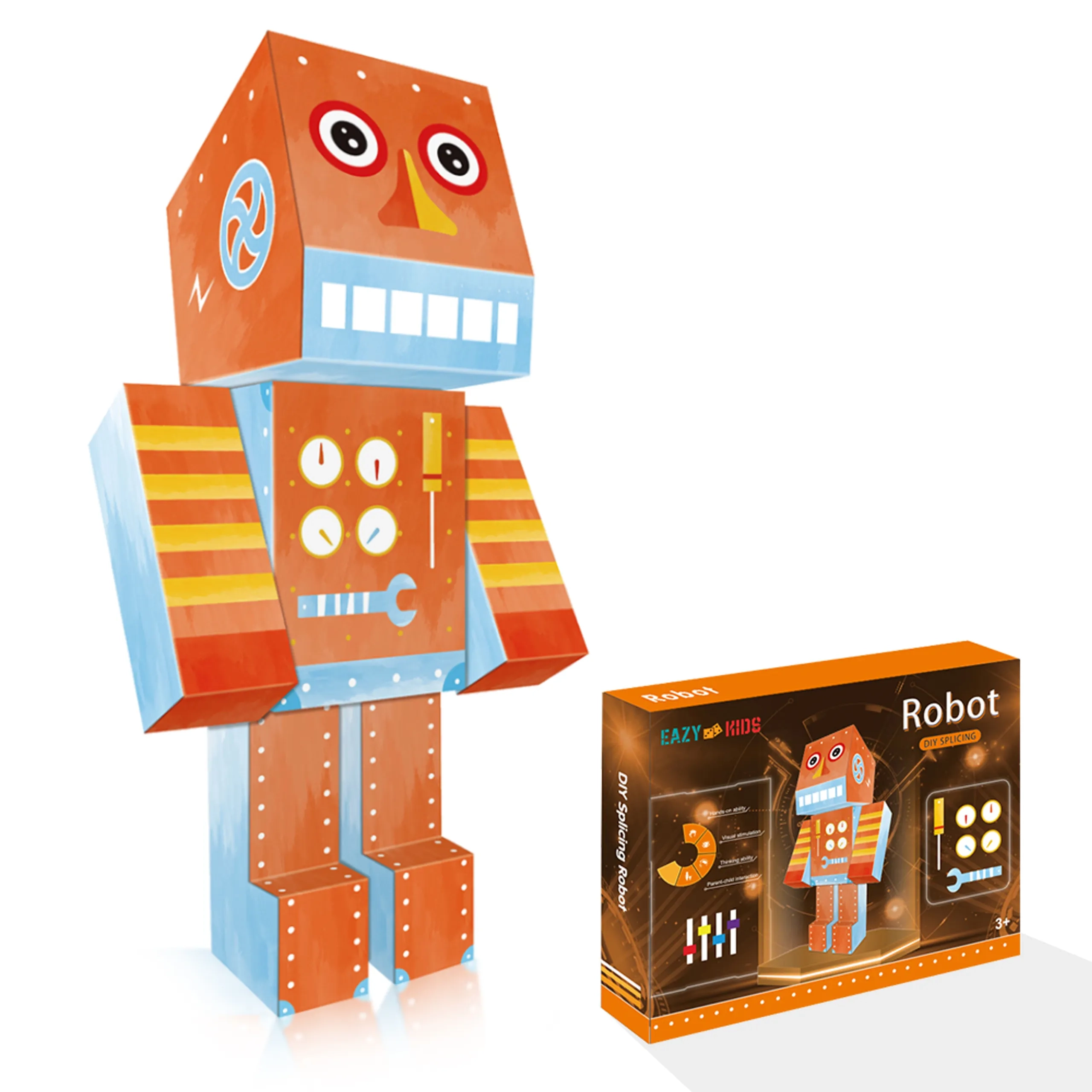 SAMBOX DIY Doodle Colouring Art Kit - Robot - 3+ years