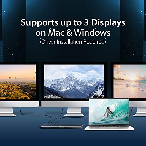 USB C Docking Station - Microsoft Windows 10 and macOS 10.11 or later