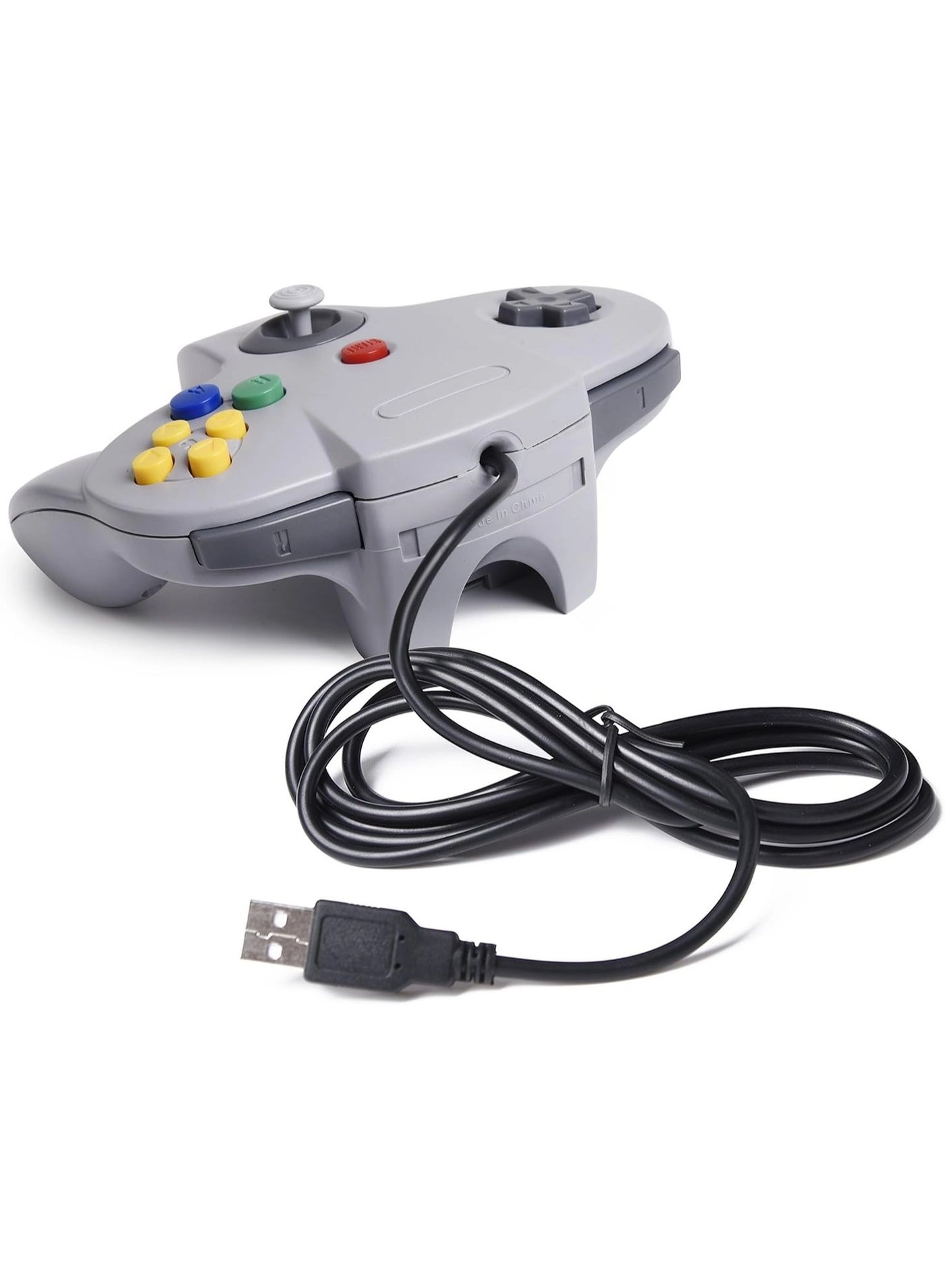 Retro N64 Controller - BLUE/RED Windows PC Mac Raspberry Pi Pack