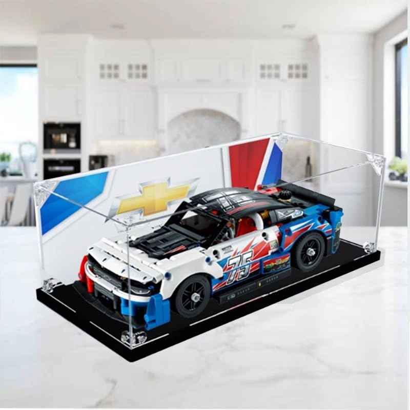 Clear Acrylic Display Case (42153) - for Lego Technic Wood Bottom+background