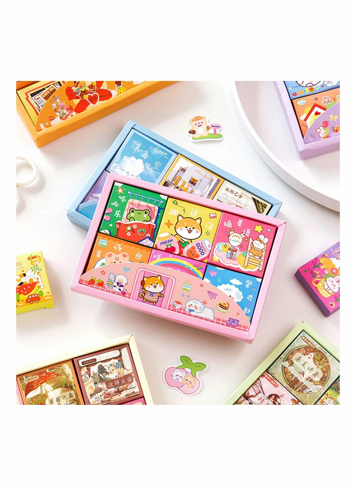 KASTWAVE Animal Friends Sticker Book Cute Kawaii Cartoon 300 pcs