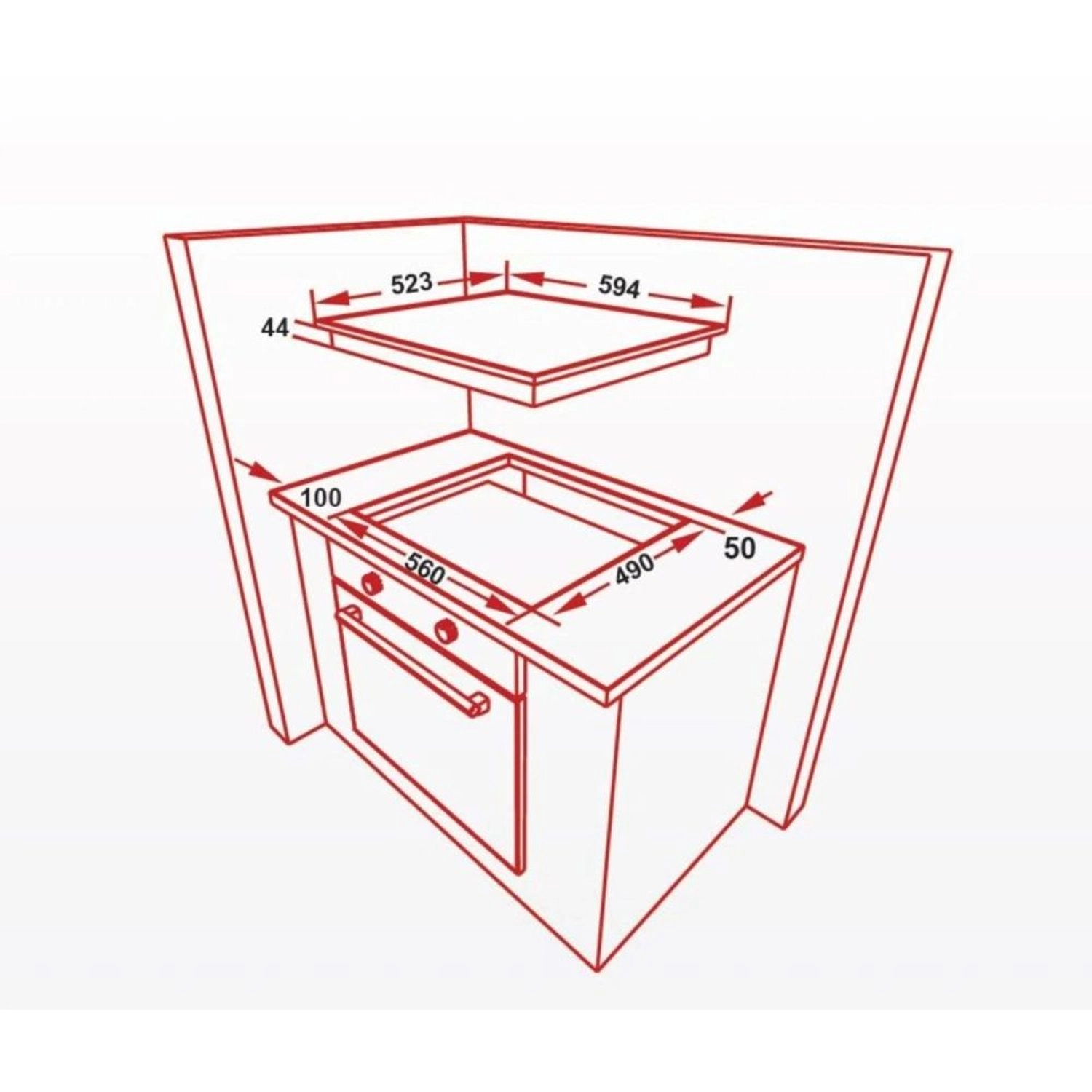 HGH-V64G-SBI Gas hob