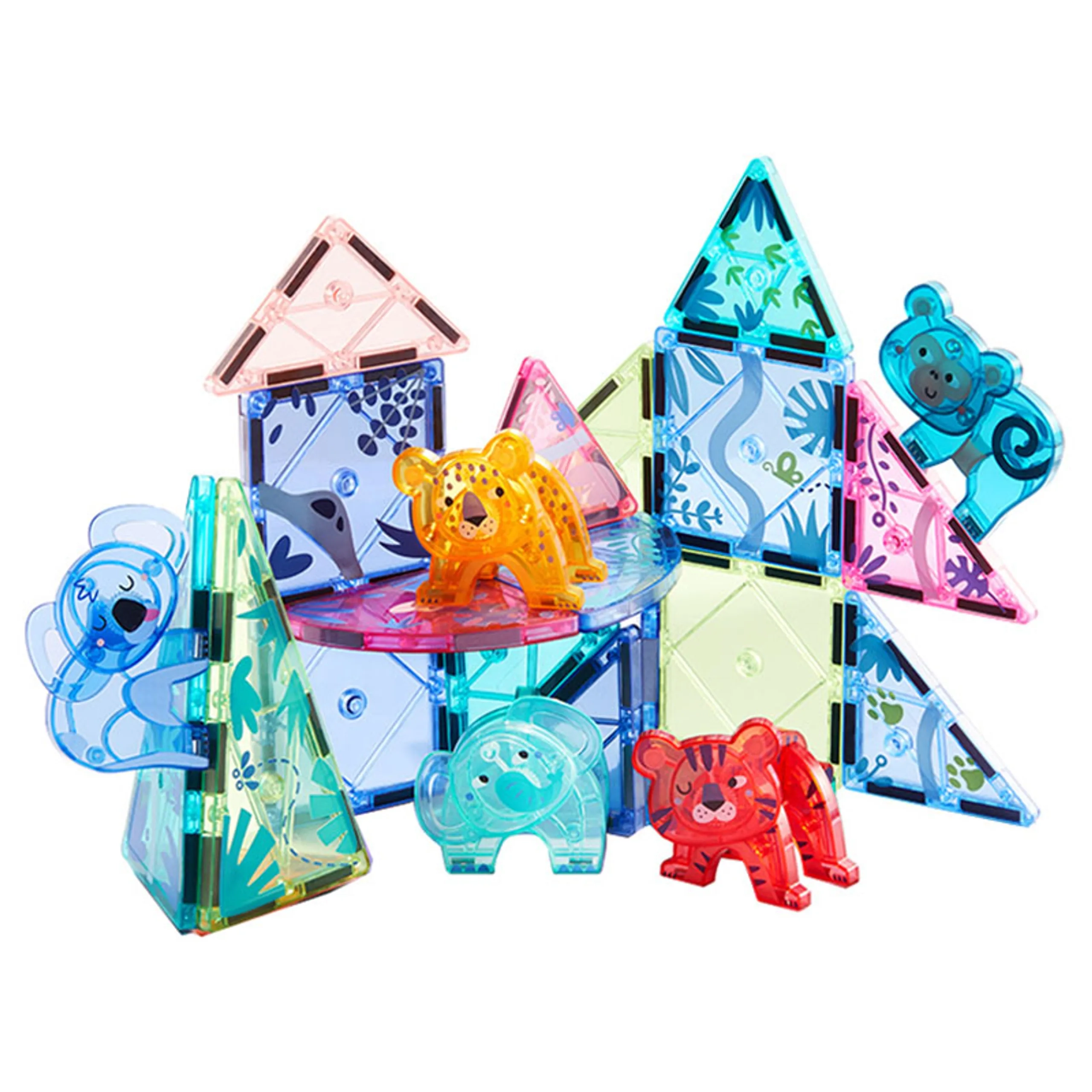 Animal Magnetic Tiles - Animals 40 pcs