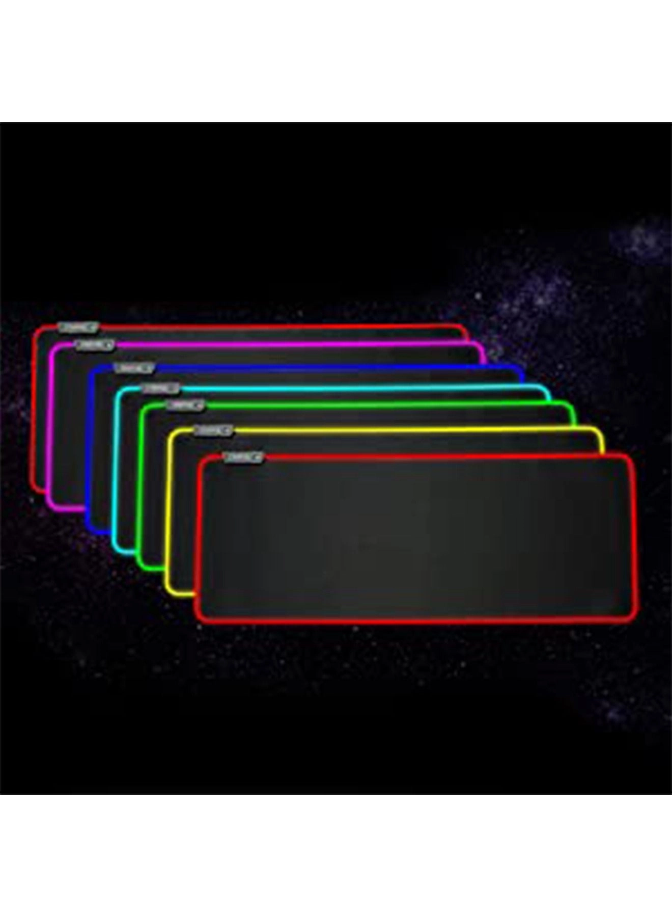 RGB Large Superfine Fiber Braided Gaming Mouse Pad