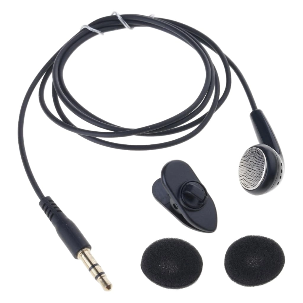 3.5mm Corded In Ear Mono Wired Earbud