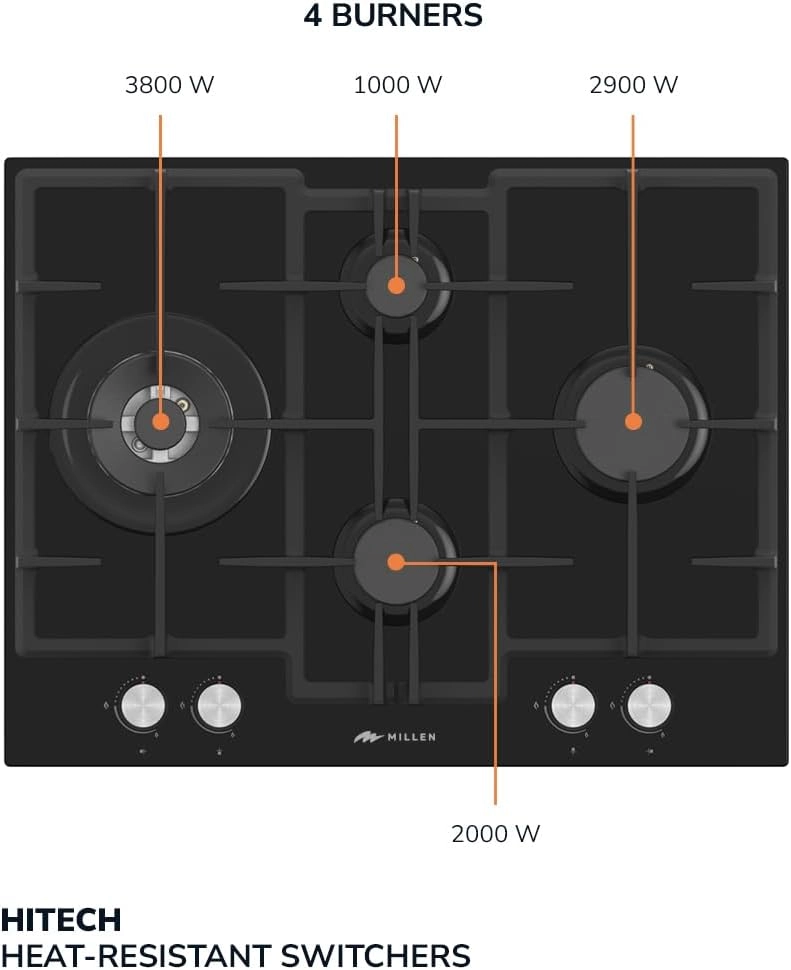 MGHG6502BL Gas hob