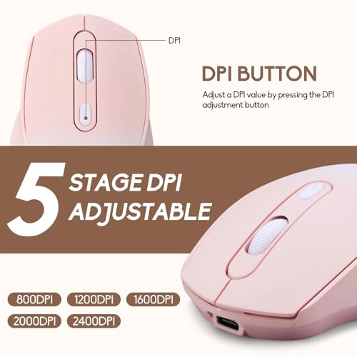 Wireless Gradient Color Bluetooth Mouse - USB