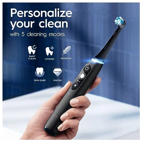 iO 7 - Black 1 Toothbrush Head Premium Travel Case