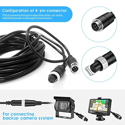 4-Pin Aviation Extension Cable - 10M Waterproof Shockproof