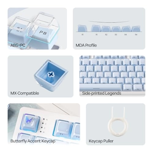 Lusterfly Jelly Keycaps - Wireless