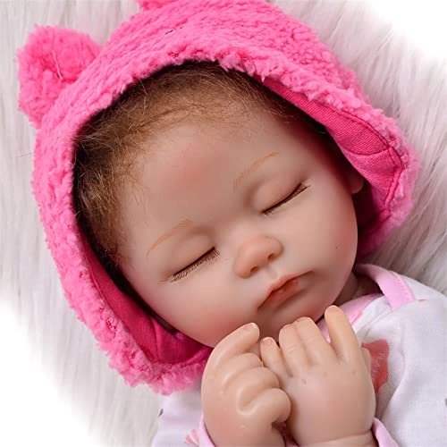Reborn Baby Doll - 16.5 Inch Soft Silicone Limbs Cotton Body Ages 3+