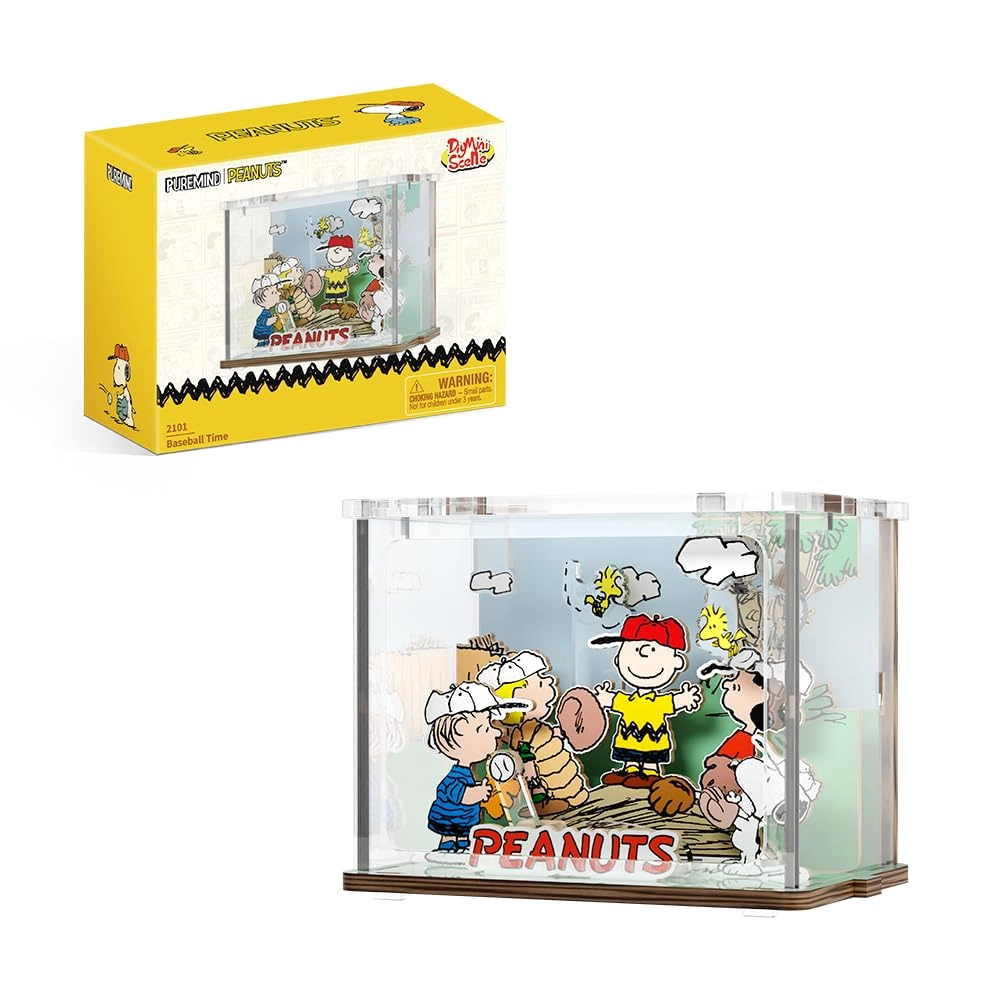 puremind Snoopy Baseball 3D Wooden Puzzle - 47 pcs
