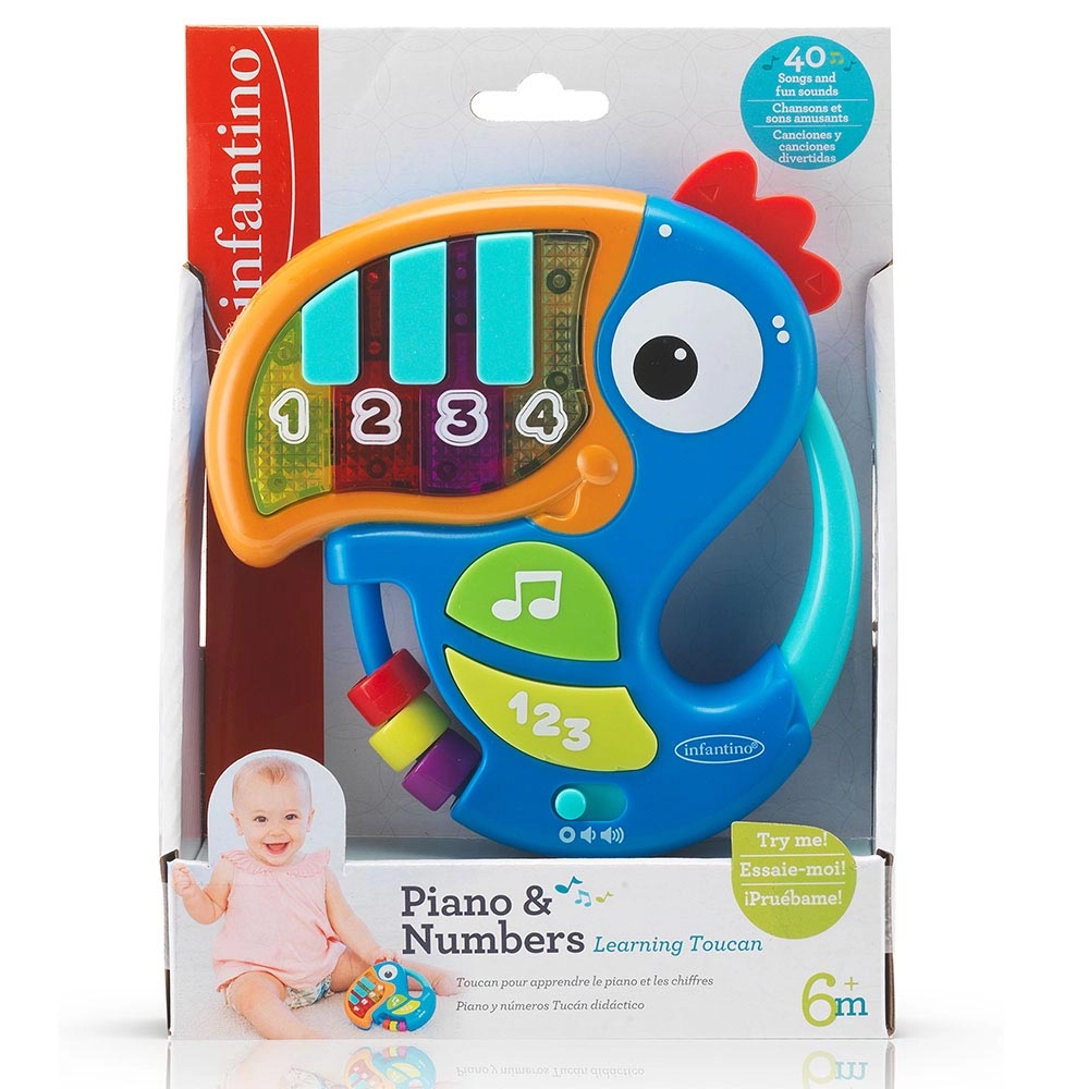 Piano & Numbers Learning Toucan - Suitable for 6-24 months
