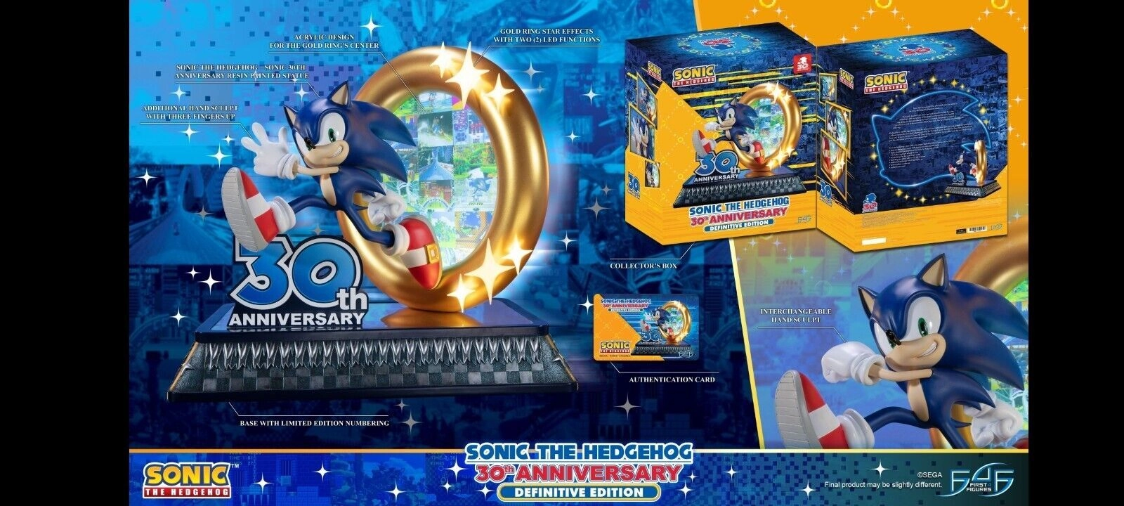 First 4 Figures Sonic the Hedgehog 30th Anniversary Definitive Edition