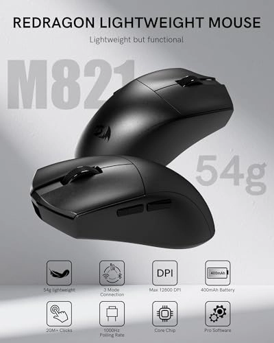 M821-AIR Wireless Gaming Mouse - Tri-Mode