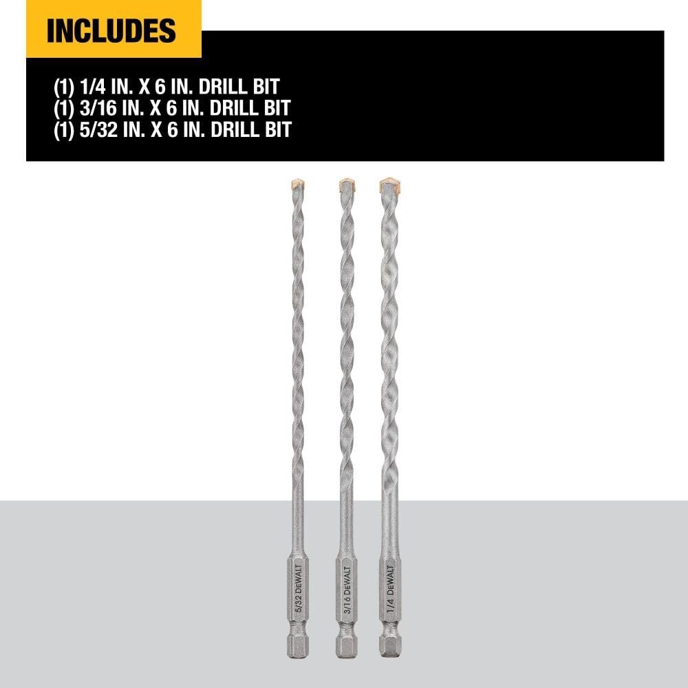DWA5103 - 3 Piece 1/4" 3/16" 5/32"