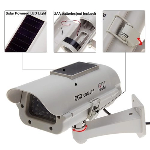 Solar Gun-type CCTV Camera - Indoor and Outdoor