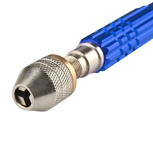 Precision Pin Vise Hand Drill - Manual 3-Jaw Chuck 0.5mm-3mm