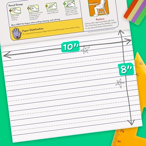 Learn to Letter Writing Tablet - 4 Pack 40 Sheets Dotted