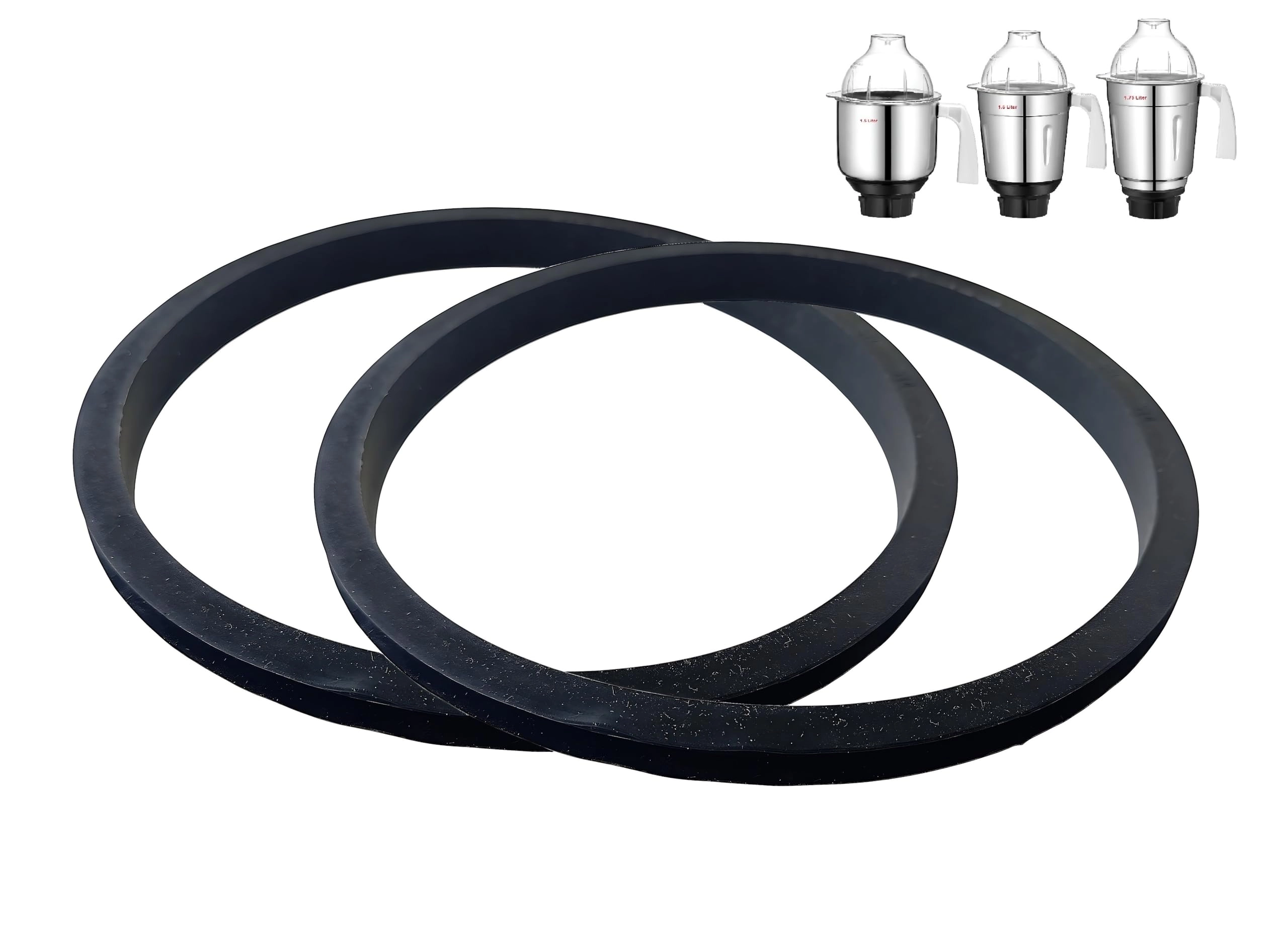 AtLoGs, #7-3-237, SaiRam nagar colony, Sagar ring road, Hyderabad, 500079, TG. Mixer Jar Lid Gasket/Ring - 2 Units Rubber