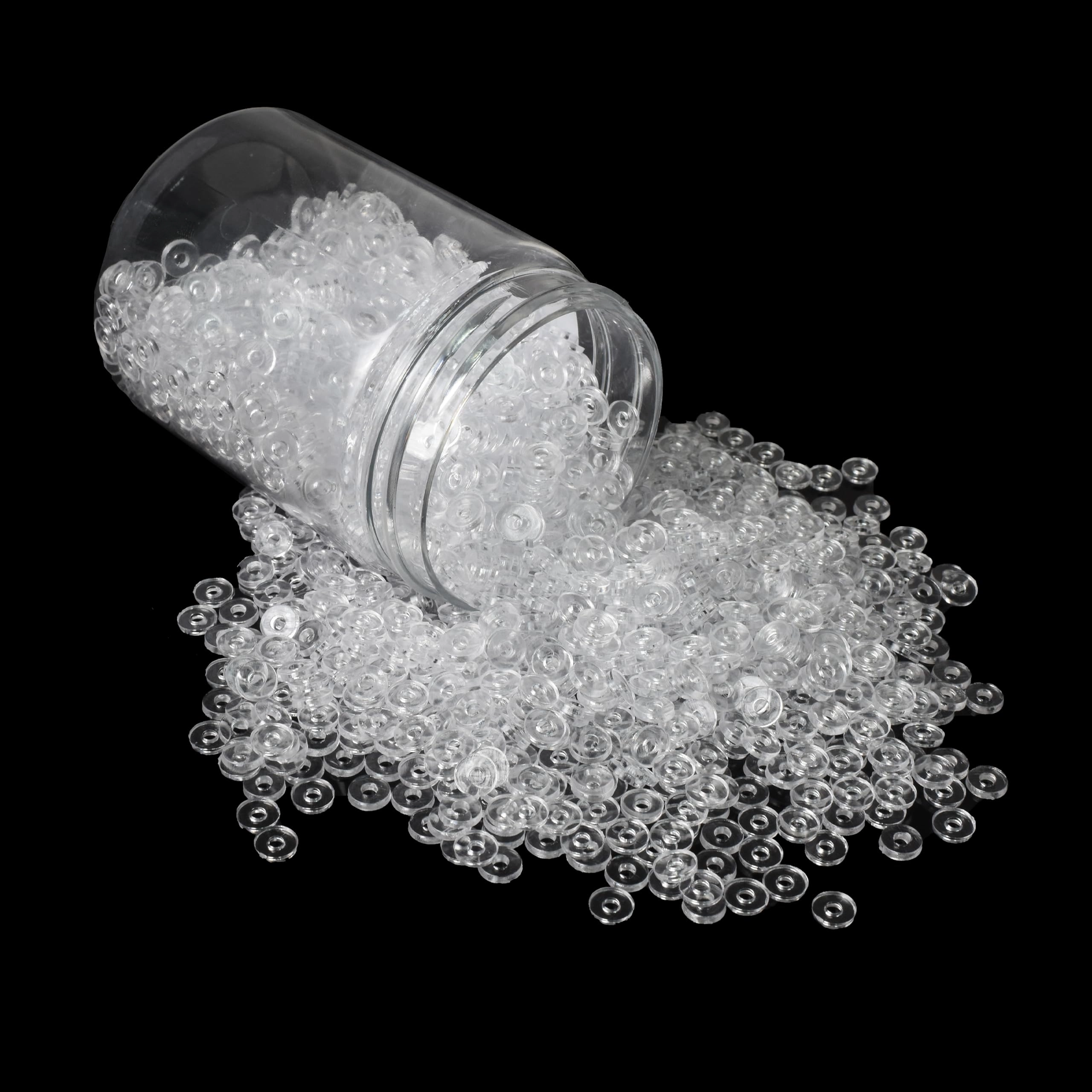 Mandala Crafts Heishi Beads - 6mm Clear 3000 pcs