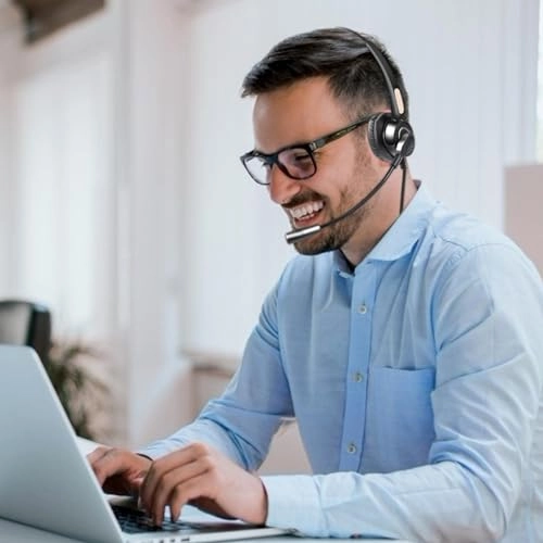Computer Headset with Mic Wired Headset