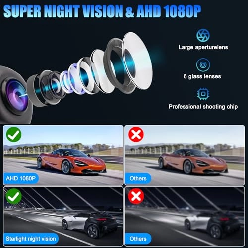 Car Reversing Camera - Night Vision 6M RCA 1080P