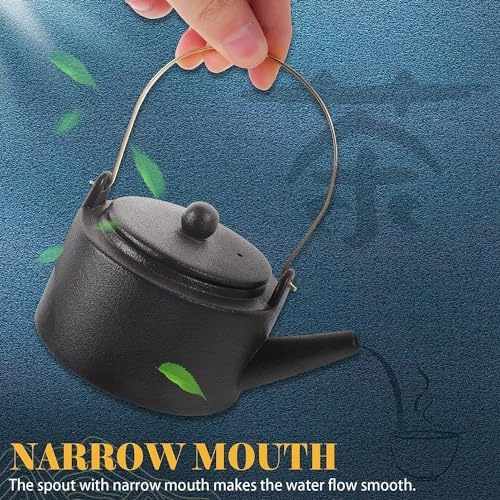 Enameled Teakettle - Sky-blue Ceramic 17.00 X 11.00 X 4.00 cm