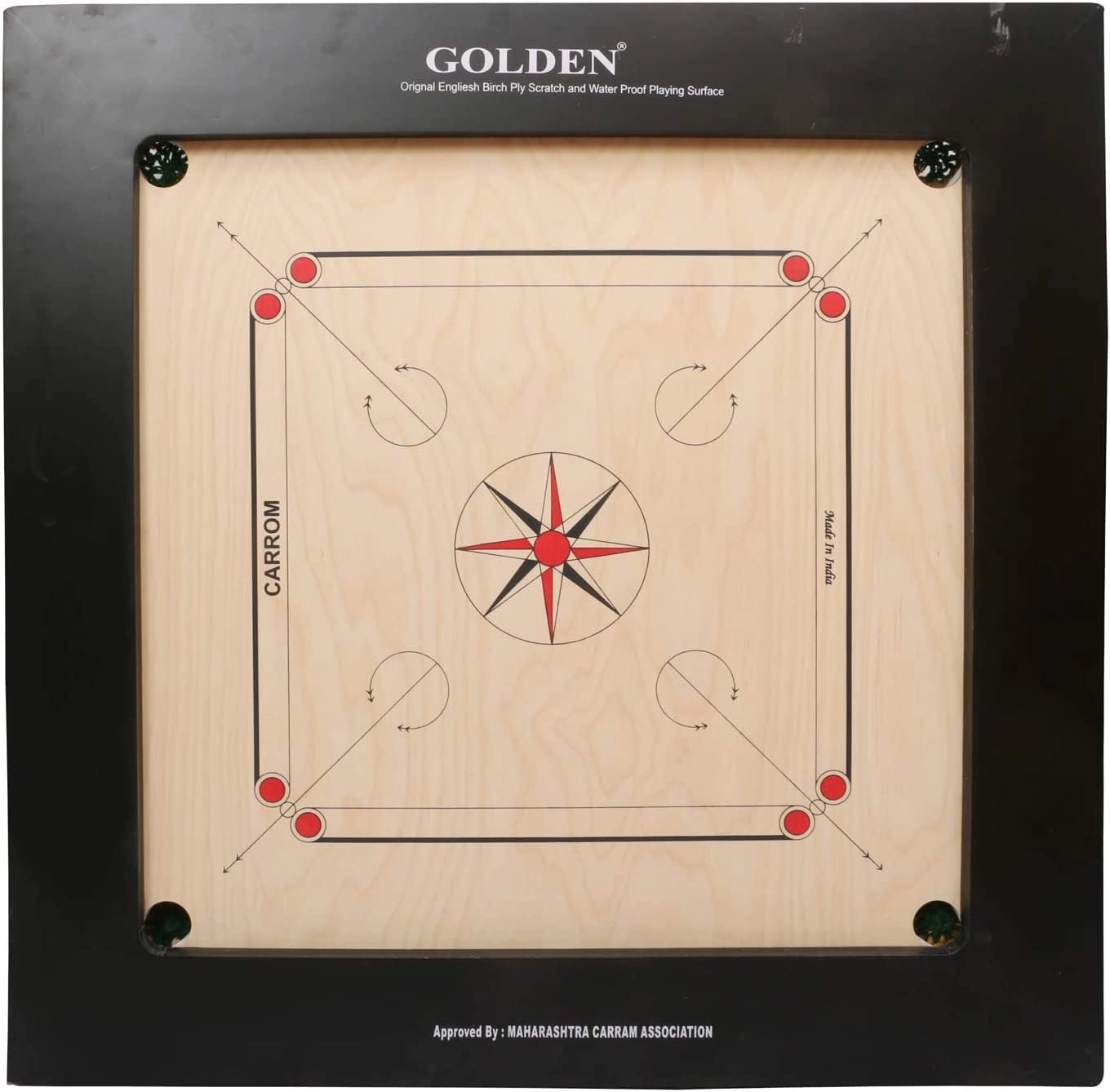 AAR-Kay Carrom Board - Vintage Plywood Champion