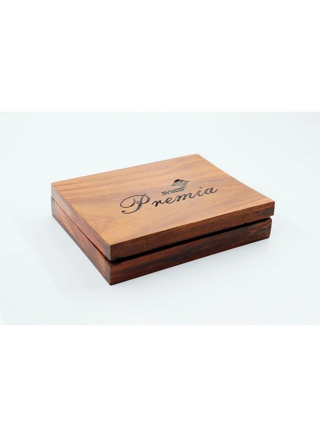 Premia - Carrom Coins Wooden Ashwood Box