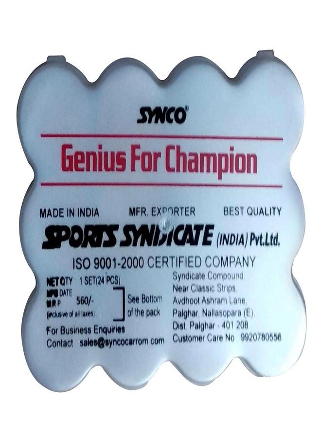 Premia - Carrom Coins Wooden Ashwood Box