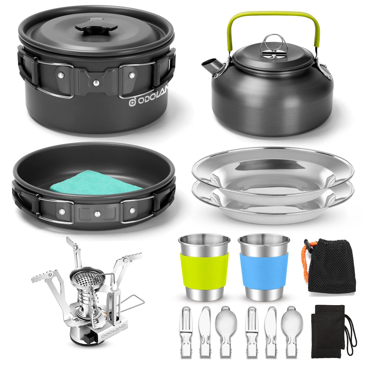 15pcs Camping Cookware Set
