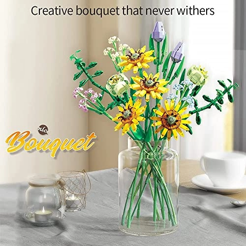 Flower Bouquet Building Kit - 975 pcs