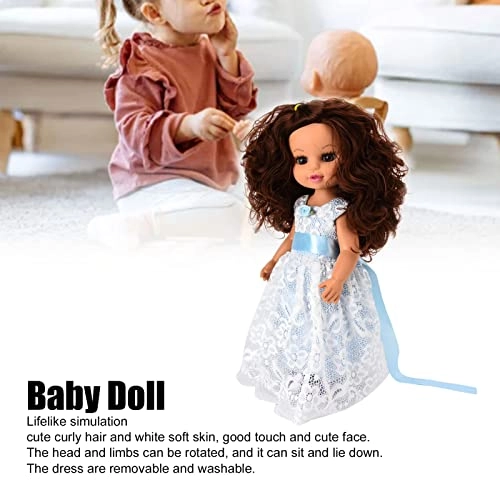 White Girl Doll - 14in cloth