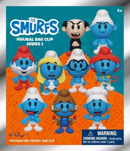 Smurfs - Cartoon - Smurfs Collectible Character Clips - Series 1 - 24 Count Blind Bag (70250)