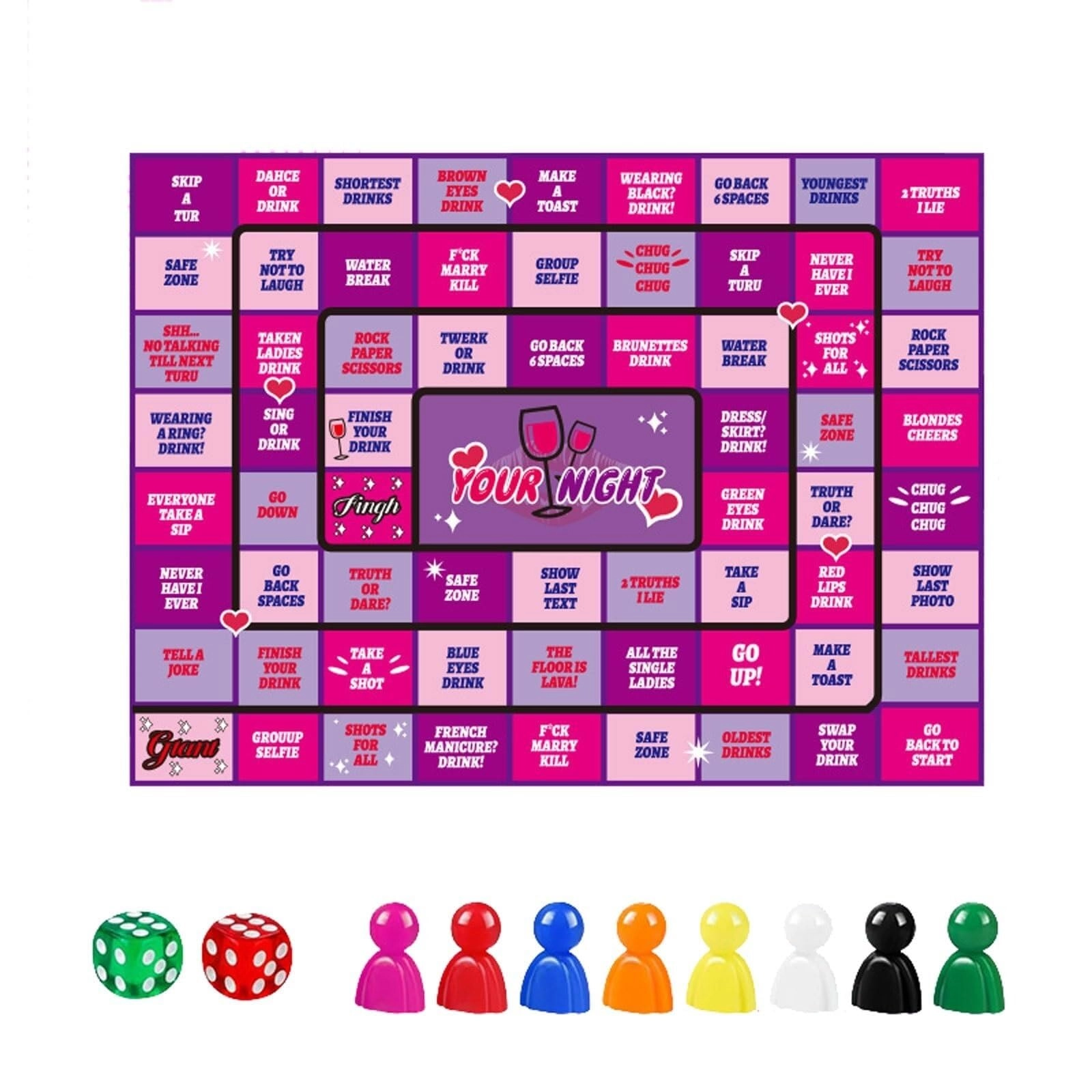 chessgame Drink Up Board Game - Abkhazian 1 month and up 8 pieces