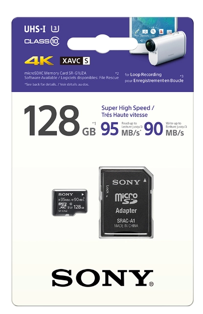 SR-G1 MicroSDXC Class 10 128GB