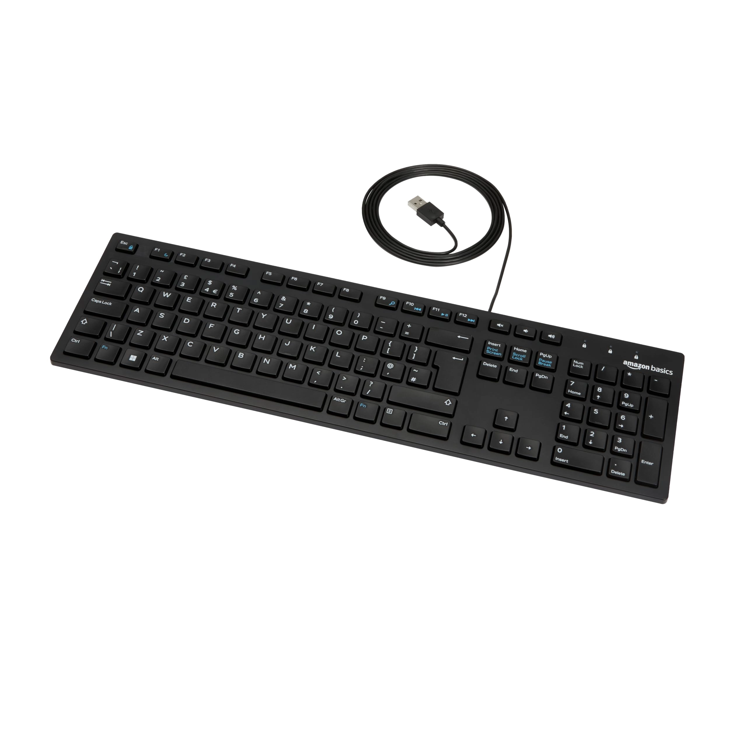 Amazon Low-Profile Wired USB Keyboard - UK Wired