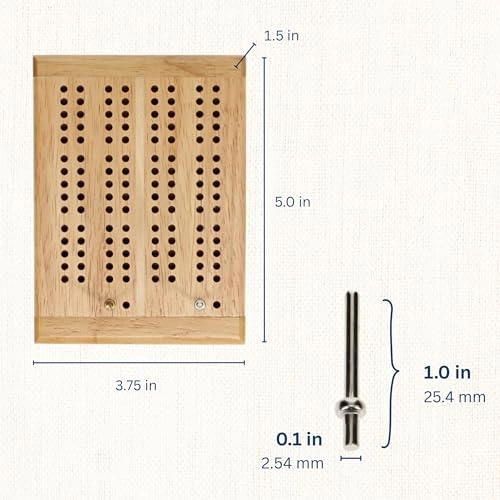 Cribbage Board - Travel Foldable 2 Track Set