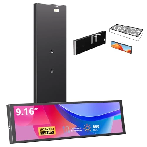 Temp Monitor - 8.8inch 9.16 Inches 1920x462 Pixels